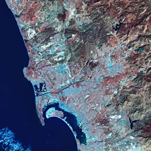 USA, California, San Diego, satellite image