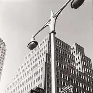 USA, New York City, Park Avenue and East 57 Street signs