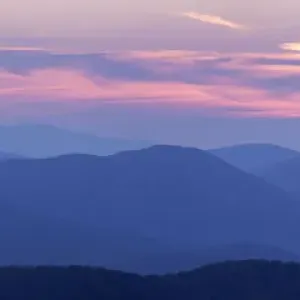 USA, Tennessee, Smoky Mountains National Park, Sunset landscape USA, Tennessee, Smoky Mountains National Park, Sunset landscape