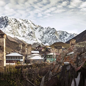 Ushguli, one of the highest inhabited settlements in Europe, Upper Svaneti, Georgia