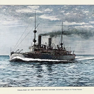 USS Olympia protected cruiser United States Navy warship, 1890s Miitary Naval History