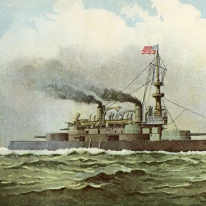 USS Oregon Going To Cuba From 1899