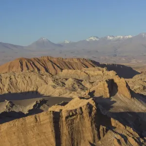 Valle de la Luna or Valley of the Moon in the evening light, San Pedro de Atacama, Antofagasta Region, Chile Valle de la Luna or Valley of the Moon in the evening light, San Pedro de Atacama, Antofagasta Region, Chile
