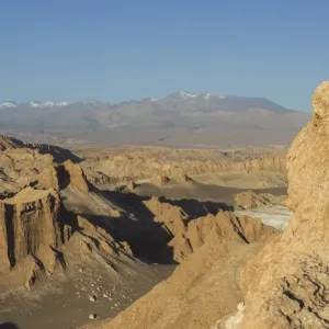 Valle de la Luna or Valley of the Moon in the evening light, San Pedro de Atacama, Antofagasta Region, Chile Valle de la Luna or Valley of the Moon in the evening light, San Pedro de Atacama, Antofagasta Region, Chile