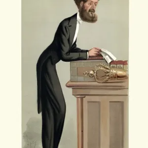 Michael Hicks Beach Print, 1874 Vanity Fair Caricature Michael Hicks Beach Print, 1874 Vanity Fair Caricature