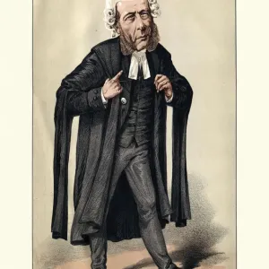 William Ballantine Print, a chromolithograph of an English Serjeant-at-law William Ballantine Print, a chromolithograph of an English Serjeant-at-law