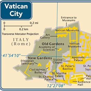 Vatican City country map