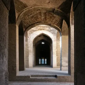 Vaulted gallery of Friday mosque, Isfahan, Iran Vaulted gallery of Friday mosque, Isfahan, Iran