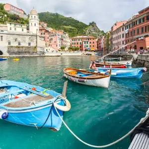 Vernazza Harbor Print, Cinque Terre Italy