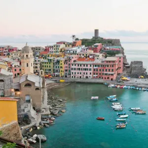 Vernazza Italy Print, a photograph of the Cinque Terre town