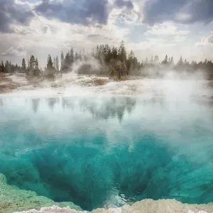 Black Pool Print, West Thumb Geyser Basin, Yellowstone National Park Black Pool Print, West Thumb Geyser Basin, Yellowstone National Park