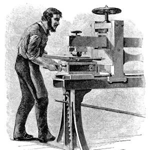 Victorian banknote printing - the transferring machine