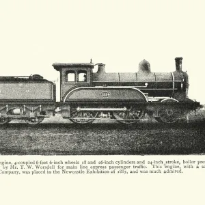 Victorian Compound express passenger train, 19th Cnetury