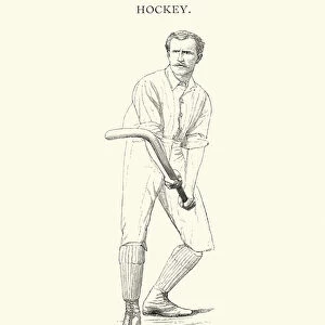 Victorian field hockey player