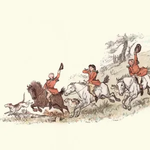 Victorian Fox Hunt Print Victorian Fox Hunt Print