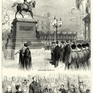 Victorian London - Statue of Prince ALbert, Holborn Circus