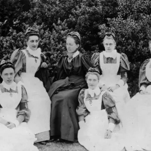 Victorian Nurses 1890 Print Victorian Nurses 1890 Print