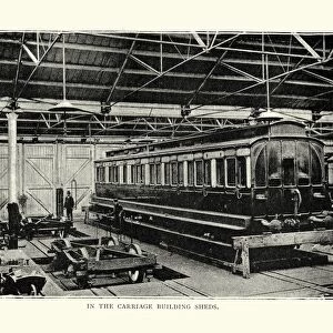 Victorian railway carriage building sheds
