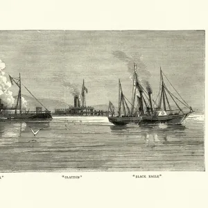 Victorian Royal Navy Warships, HMS Hotspur, Glatton, Black Eagle