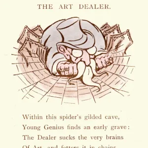 Victorian satirical cartoon on the Art Dealer Victorian satirical cartoon on the Art Dealer