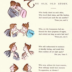 Victorian satirical cartoon on married life