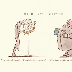 Victorian satirical cartoon - Mind and Matter