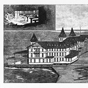 Victorian Seaside Hotel Moved Due to Beach Erosion, 1873