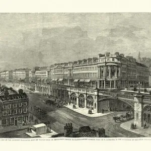 Victorian urban architecture, High Level Road or Viaduct from St Victorian urban architecture, High Level Road or Viaduct from St