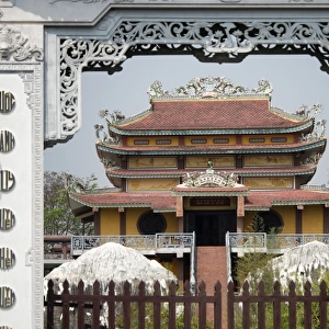 Vietnam Buddhist Temple entrance in Lumbini, Nepal