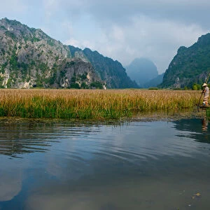 Vietnam - Van Long lagoon landscape