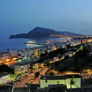 View of Albir at night, Altea, Alicante, Costa Blanca, Spain View of Albir at night, Altea, Alicante, Costa Blanca, Spain