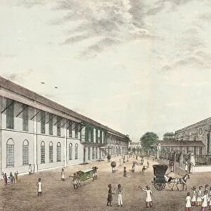 View of the city of Bombay around 1870, India, Historic, digitally restored reproduction from an original of the time
