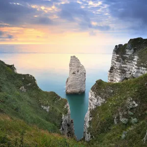 Etretat Cliffs Sunset Print Etretat Cliffs Sunset Print
