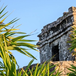 View of God of Winds Temple, Tulum, Mexico