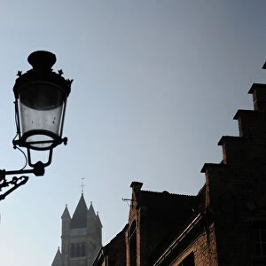A view of the historic city centre of Bruges