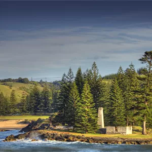 A view to the historic convict built Salt house sitting by Emily bay, Kingston, Norfolk Island