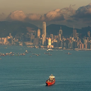 View of Hong Kong skyline from Tsingyi island