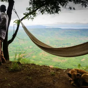 Vista del Lago Malawi. Vista del Lago Malawi.