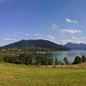 View of lake Tegernsee, Gmund, Upper Bavaria, Bavaria, Germany, Europe, PublicGround