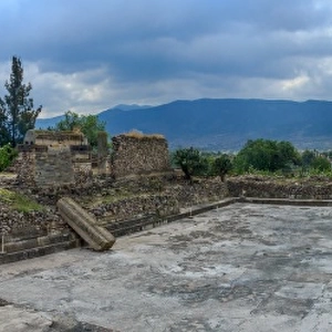 View of Mitla ruins, Oaxaca, Mexico