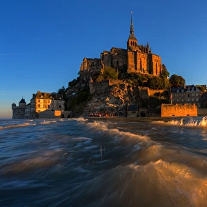 View of Mont Saint-Michel, Normandy, France