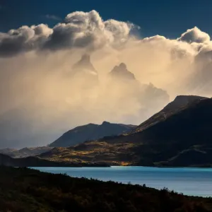 detail view of mountain in Torres del Paine detail view of mountain in Torres del Paine