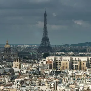 View of Paris from Nortre dame cathedral roof top View of Paris from Nortre dame cathedral roof top
