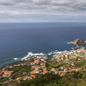 View over Porto Moinz, Lanceiros, Porto Moniz, Madeira, Portugal