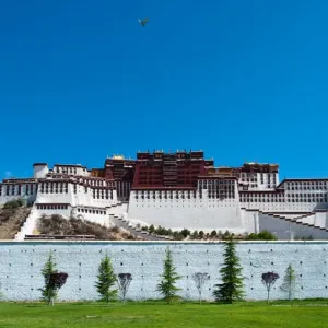 Front view of Potala palace Front view of Potala palace