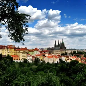 View of Prague Castle and the City View of Prague Castle and the City