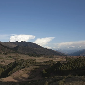 View from Pukapukara, near Cuzco, Peru
