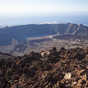 View from the summit of Mount Teide