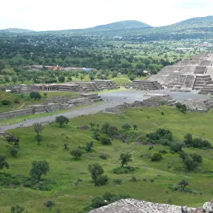 View of Teotihuacan from the Pyramid of the Sun