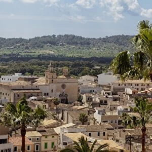 View of the town of Arta, Majorca, Balearic Islands, Spain